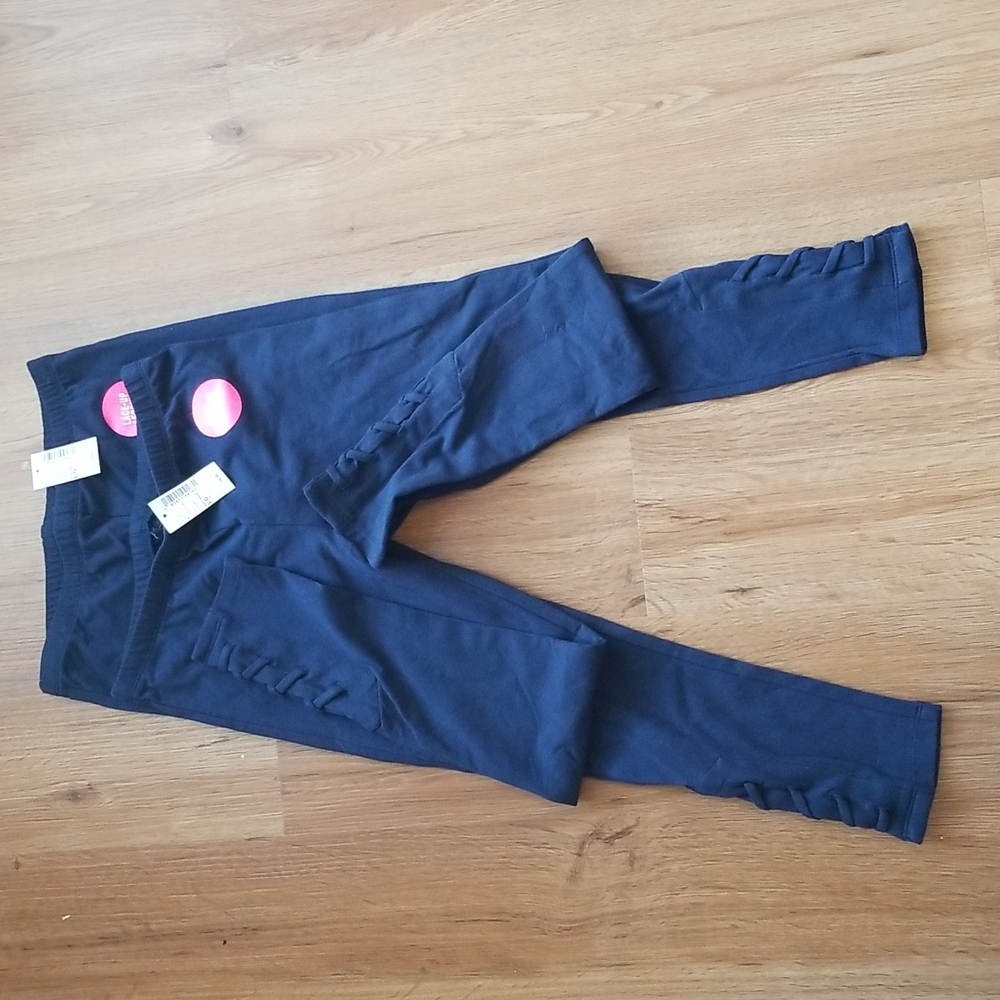 Lace up leggings set of 2